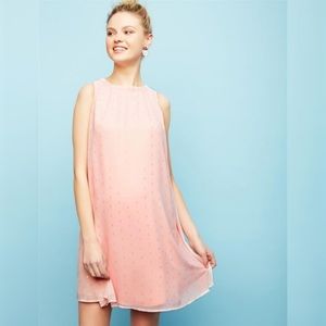 COLLECTIVE CONCEPTS Pink & Gold Maternity Dress